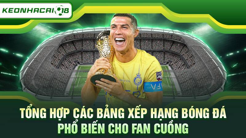 Tổng hợp các bảng xếp hạng bóng đá phổ biến cho fan cuồng